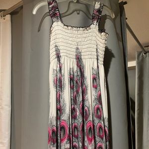 Calf length summer dress